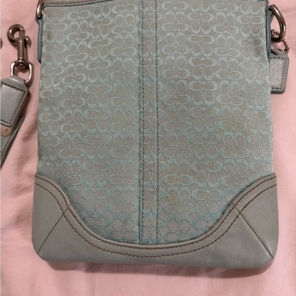 Coach Y2K Ice Sky Blue monogram Crossbody Bag - Picture 2 of 8
